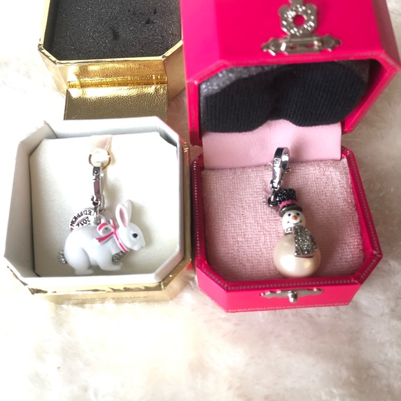 Juicy couture charm bundle snowman and snow bunny
